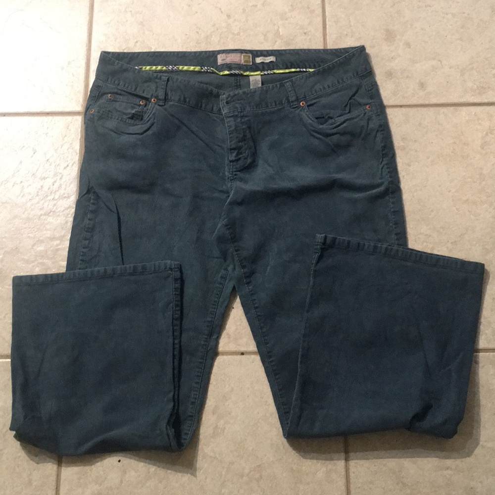 Old Navy teal corduroy pants